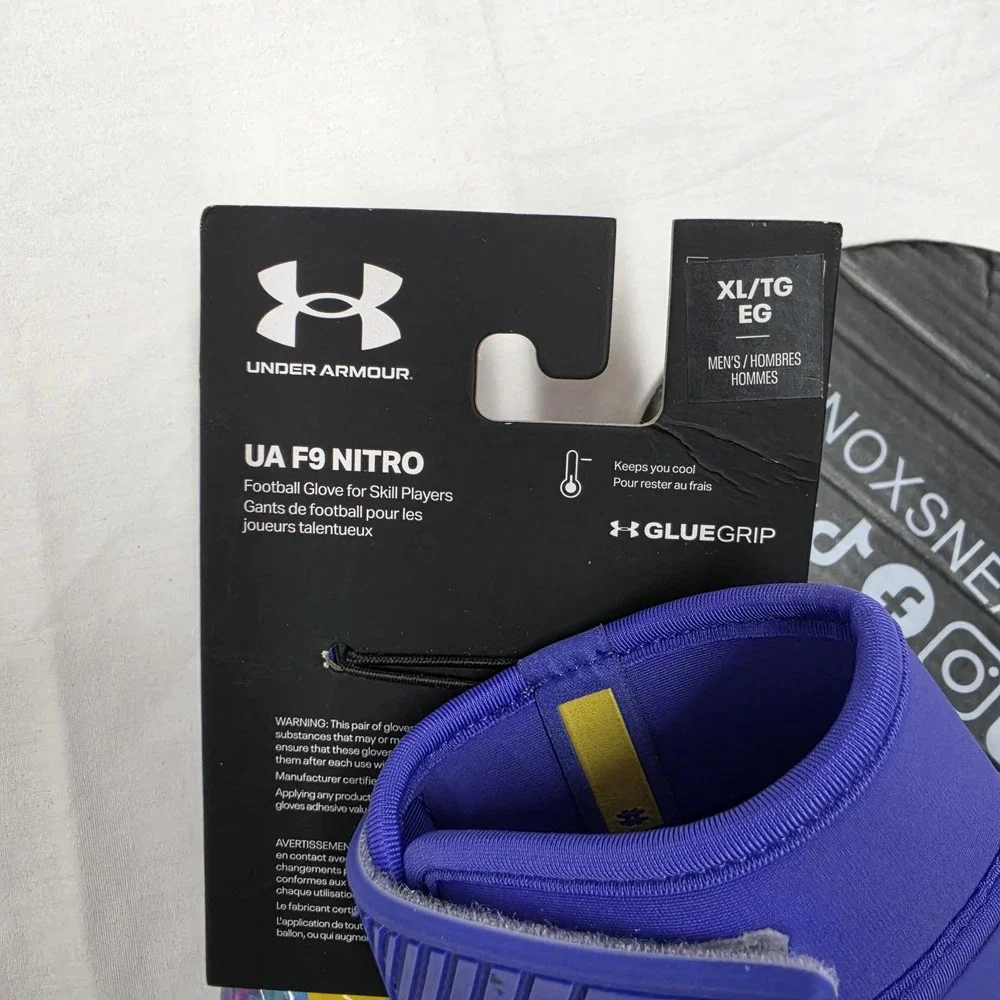 Under Armour F9 Nitro Justin Jefferson JJettas Football Receiver Gloves Size XL
